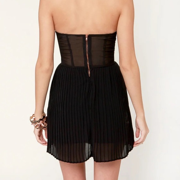 MINKPINK The Shining Dress | Black + Bronze Gold Sequin Dress | Size X Small - Picture 3 of 7